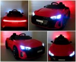 Mamido Elektrické autíčko Audi E-Tron GT s EVA kolesami a červené s diaľkovým ovládaním