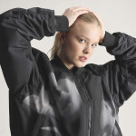 Bunda adidas x Stella Mccartney Woven Bomber Printed Black/ White M