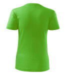 Klasické nové dámske tričko apple green XS