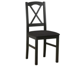 Jedálenská stolička Nila, čierna/čierná látka%