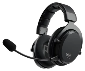 Cherry Xtrfy H3 Wireless čierna / Slúchadlá / mikrofón / Bluetooth + USB dongle / 100 h výdrž batérie (CX-H3W-BLACK)