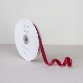 Bella Rose Zamatová stuha 1 cm – Wine (10 m)