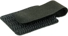Schwaiger Klett nástenný klip čierna / Káblový klip / 90 x 12 x 2 mm / 10 ks (KMWC3010)
