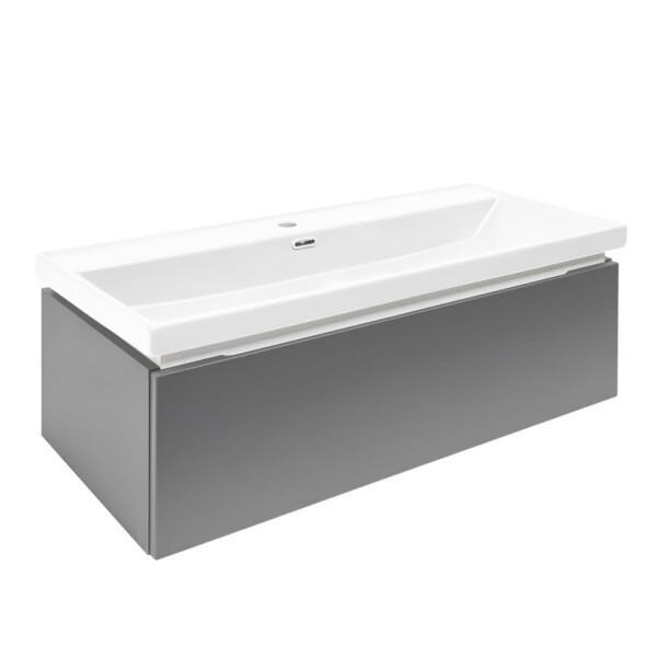 Kúpeľňová skrinka s umývadlom SAT Feel 100x30x44, 8 cm antracit mat SATFEEL100ANTU4 SATFEEL100ANTU4
