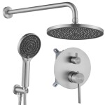 REA - Podomietková sprchová sada Foster Brush Nickel + BOX REA-P6440