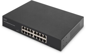 Digitus Digitus 16-portowy Prepínač gigabitowy, 19 cali, niezarządzalny