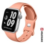 Swissten Silikónový remienok pre Apple Watch 42/44/45/49mm oranžovo ružová (46000118)