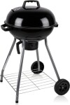 BBQ GRILL záhradný KULISTY REX STALOWY 46CM Z POPIELNIKIEM