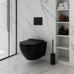 REA - Závesná WC misa Carlo Mini Tornado NF BLACK MATT REA-C3000