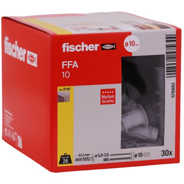 Fischer kotva do pórobetónu 62 mm 578982 30 ks; 578982