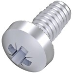 OBO Bettermann 3498092 závitníkové skrutky 4 mm 8 mm krížová dražka Pozidriv ocel pozinkované 100 ks; 3498092