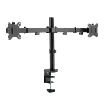 LogiLink BP0098 čierna / Rameno na 2 monitory / VESA / 17 až 32 / do 8 kg (BP0098)