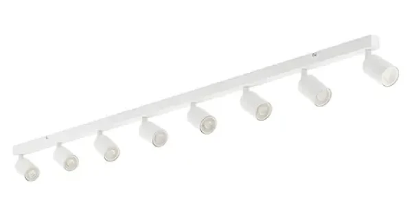 TK Lighting Top biela / Stropné svietidlo / 8x GU10 / max. 10W / 160 cm (6879)