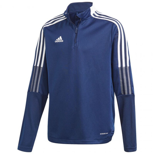 Tiro 21 Youth Jr GK9661 modrá tréningová mikina s kapucňou - Adidas 140