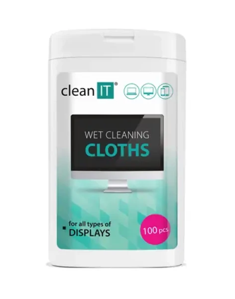 Clean IT CL-147 Vlhčené čistiace utierky na obrazovky MINI 100 ks (CL-147)