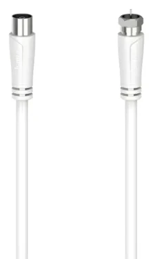HAMA Anténny kábel F-anténna zásuvka biela / Anténny kábel / 90 dB / 1,5 m / 75 ohm (002050610000)