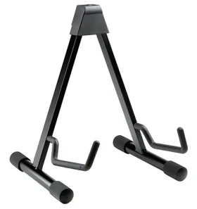 Stojan na akustickú gitaru skladací / Stojan / pogumované ramená / výška 420 mm / šírka 220-350 mm (17541)
