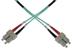 OEM / Optický patch kábel duplex SC-SC / Multi mode 50/125 OM3 / 7m / Modrá (8595589813247)