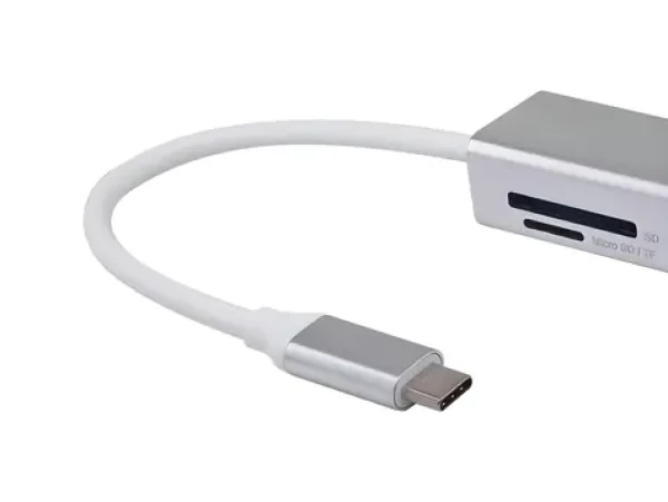 Equip strieborná / Adaptér USB-C / HDMI + 2× USB-A 3.0 + čítačka SD/microSD / 4K 30 Hz (133480)