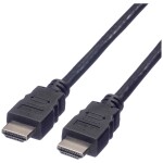 Value HDMI prepojovací kábel Zástrčka HDMI-A, Zástrčka HDMI-A 1.00 m čierna 11.99.5526 tienený HDMI kábel; 11.99.5526