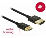 DeLock Kábel High Speed HDMI s Ethernetom - HDMI-A samec HDMI Mini-C samec 3D 4K 2 m (84778)