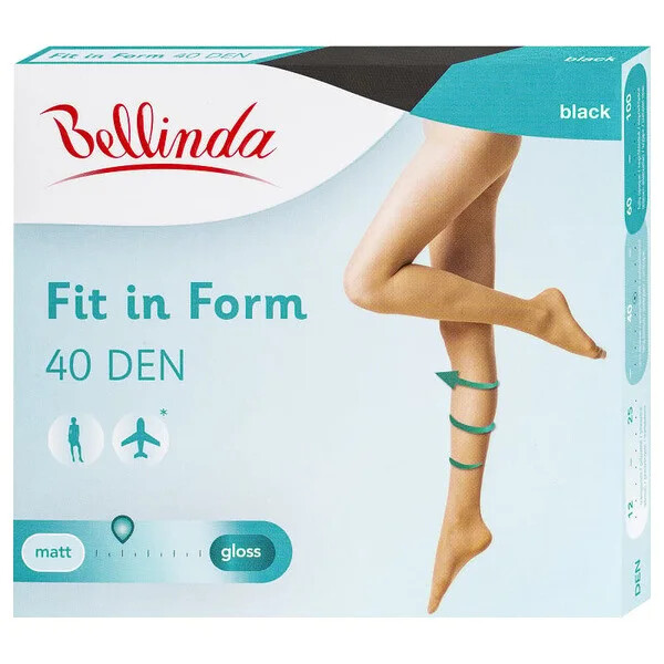Punčochové kalhoty pro nohy FIT IN 40 DEN černá S model 15437782 - Bellinda