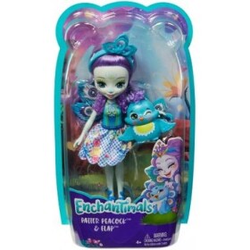 Mattel Enchantimals FXM74 Bábika so zvieratkom Patter Peacock