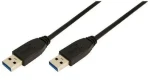 LogiLink USB-A (M) - USB-A (M) čierna / Kábel USB 3.0 / 5 Gbit/s / 2 m (CU0039)