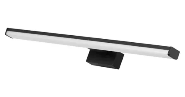 Kanlux Asten čierna / Nástenné svietidlo / LED 12W / 910lm / 4000K / IP44 (26684)