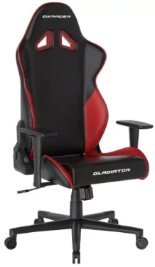 DXRacer GLADIATOR Herná stolička čierno-červená / 125-134 cm / syntetická koža / 130 kg / Podrúčky (1052777)