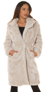 Sexy faux-fur winter coat