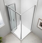 POLYSAN - EASY obdĺžniková sprchová zástena 1000x800, skladacie dvere, L/P varianta, číre sklo EL1910EL3215
