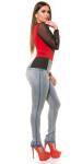 Curvy Girls Size! High Waist Skinny Jeans denimblue 48