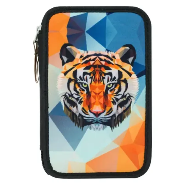 BAAGL Školský peračník dvojposchodový Tiger / 19.5x12.5x5.5cm (A-32248)