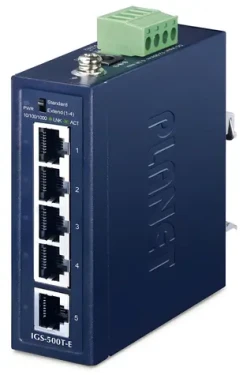 Planet IGS-500T-E / Switch / priemyselný / 5x GLAN / neriadený (IGS-500T-E)