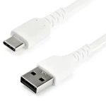 StarTech bílá / Kabel USB-A - USB-C / USB 2.0 / Aramidové vlákno / 1 m (RUSB2AC1MW)
