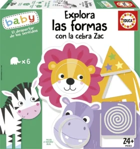 Educa Baby vkladačka Preskúmaj tvary so zebrou Zakem