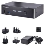 StarTech USB-C KVM prepínač 2 porty DisplayPort / KVM prepínač / 4K 60Hz UHD HDR / 4X USB HID / 3,5 mm audio (SV231DPUCA)