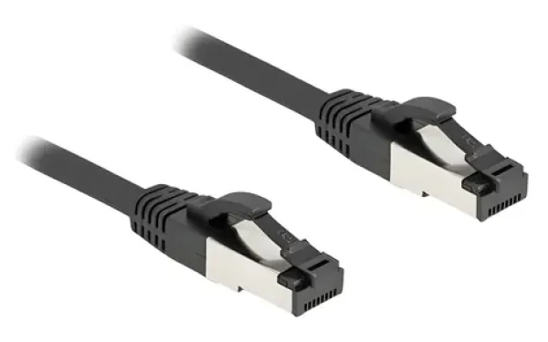 DeLock RJ45 Cat.8.1 S/FTP čierna / Sieťový kábel / 5 m / 40 Gbps / LSZH (80574)