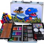 Verk Maaleo Maliarska súprava maľovanie v duralovom kufríku 145 ks dinosaurus