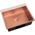MEXEN - Solix oceľový drez 1-bowl 600 x 500 mm, meď HC 6408601000-65HC
