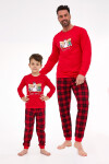 Cornette Detské chlapčenské pyžamo 593/171 Winter 86-128 Červená 110-116