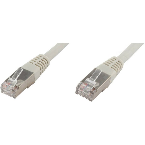 Econ connect F6TP7GR RJ45 sieťové káble, prepojovacie káble CAT 6 S/FTP 7.00 m sivá párové tienenie 1 ks; F6TP7GR
