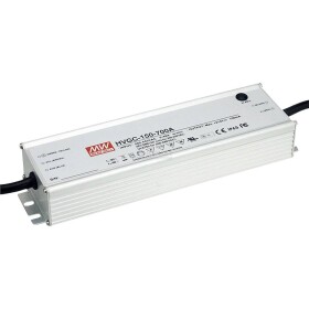 MEAN WELL HVGC-150-700A LED driver konštantný prúd 150.5 W 0.7 A 21 - 215 V/DC stmievateľný, PFC spínacie obvod, ochrana proti prepätiu, schválenie nábytku; HVGC-150-700A