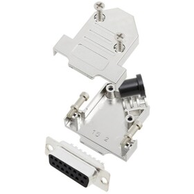 TRU COMPONENTS TCD45NT15MDBSK 7709260 sada D-SUB zásuvková lišta 45 ° Pólov: 15 spájkovaný 1 ks; 7709260