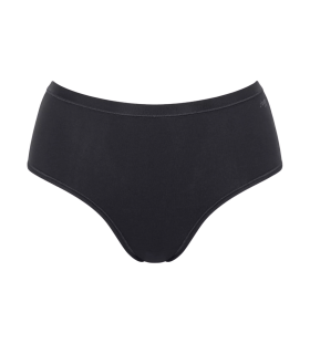 Dámske bavlnené midi nohavičky GO Daily - BLACK - black 0004 - SLOGGI BLACK S