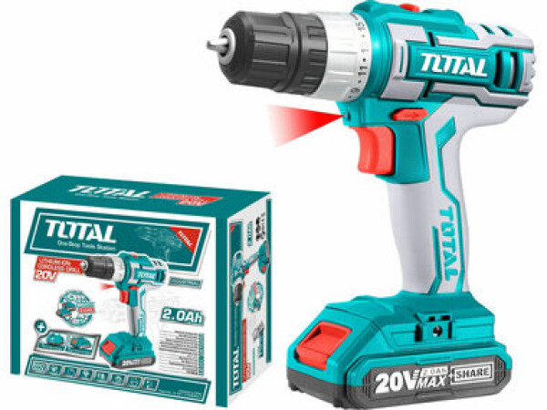 TOTAL-TOOLS TDLI20024 / Aku vŕtací skrutkovač / 20V / 1500 ot-min / 1x aku (TDLI20024)