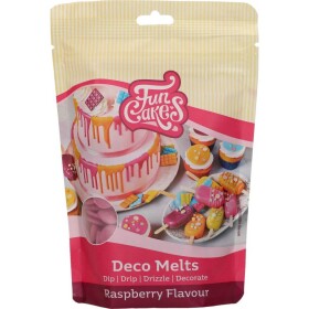 Jedlá poleva rozpustná v peckách 250 g malinová - FunCakes - FunCakes