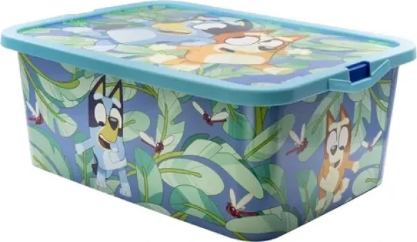 STOR Úložný box 13l Bluey / Úložný box / 38,7 x 28,7 x 15 cm / S odnímateľným vekom (03665)