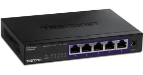 Trendnet Switch 5- Port 2,5G unmanaged čierny / Switch / 5x 2,5G RJ45 / bez ventilátora / kovové telo (TEG-S350)